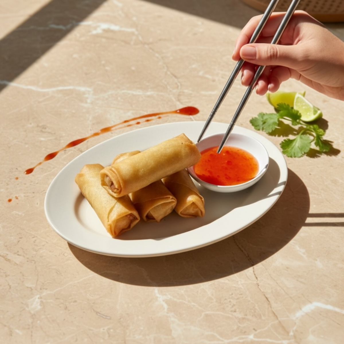 Fresh Thai garden rolls
