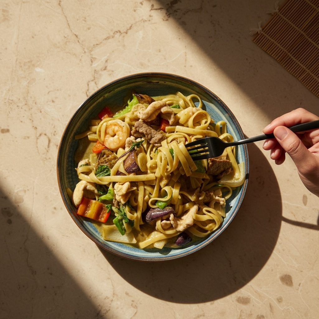 GREEN CURRY PASTA