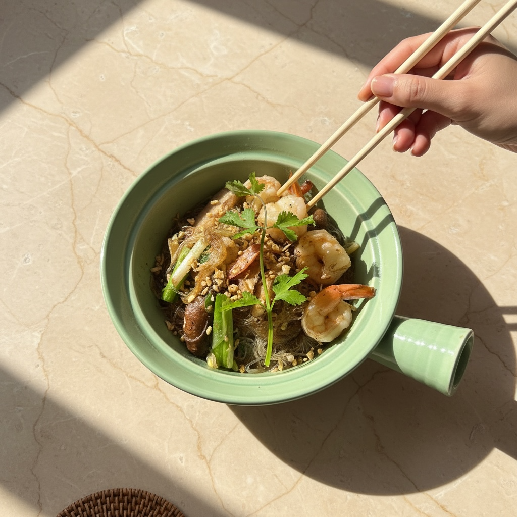 SHRIMP IN HOT CLAY POT