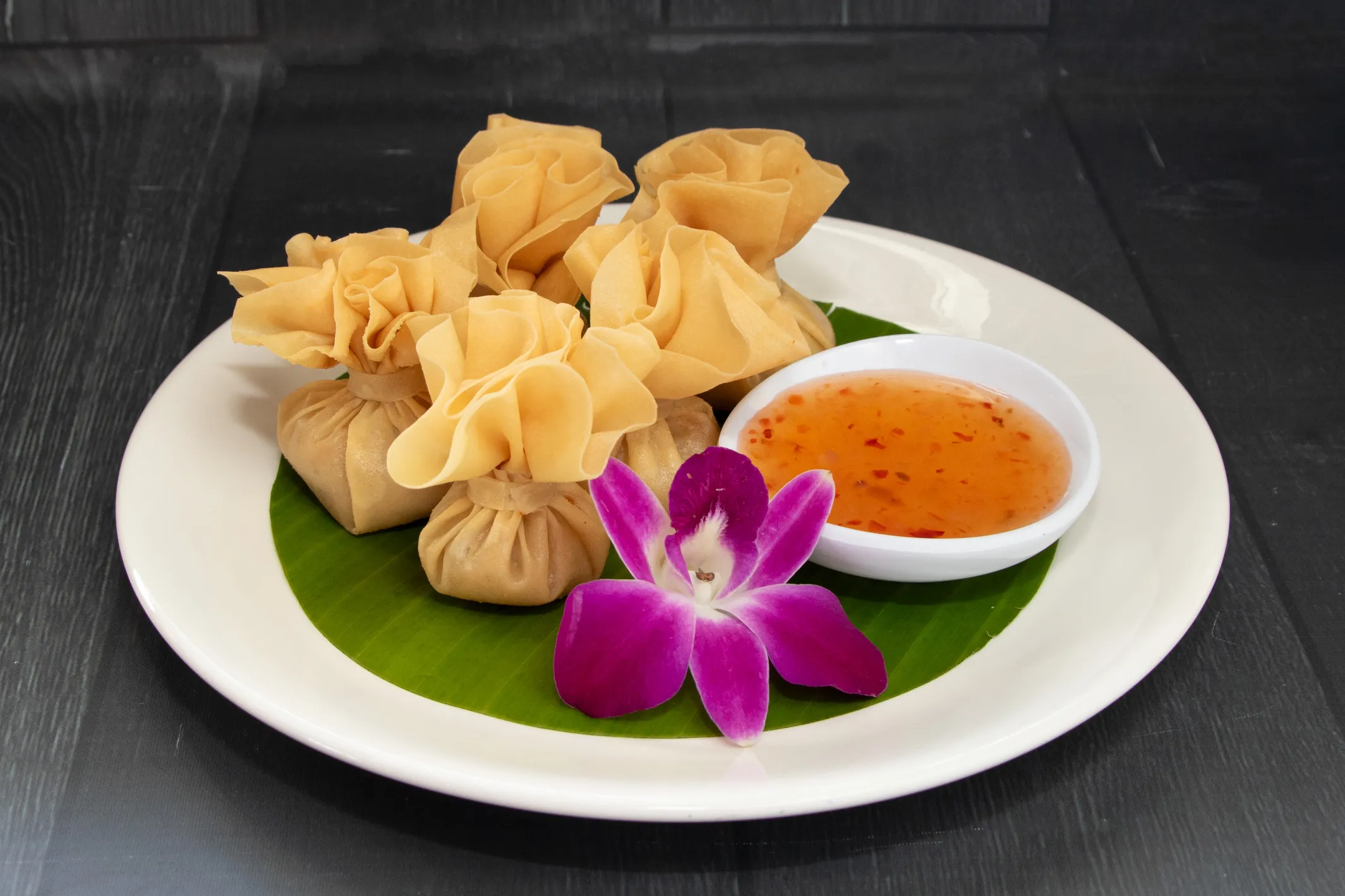 Golden pouch appetizer